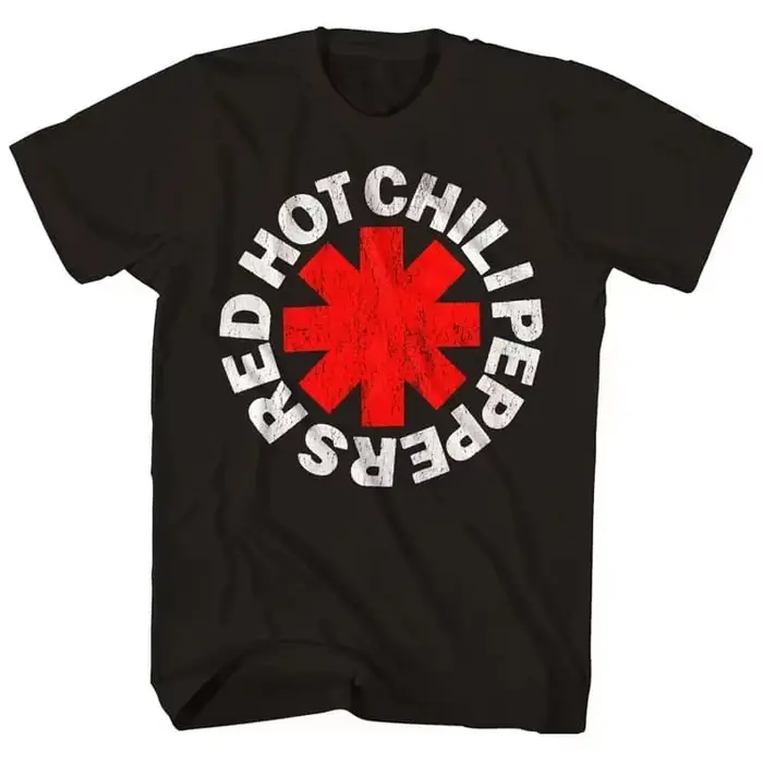 T-shirt rétro Red Hot Chili Peppers en coton