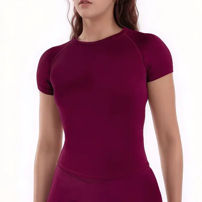 NCLAGEN chemise de Sport femmes Fitness Impact haut à manches courtes gymnastique entraînement Yoga