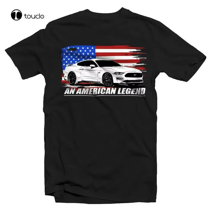 T-Shirt Mustang Gt American Feel Muscle Car, Dégradé, 2018