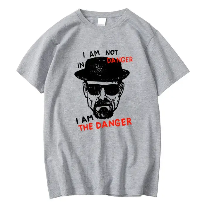 T-shirt homme 100% coton à manches courtes Breaking Bad hommes T-shirt décontracté Heisenberg imprim