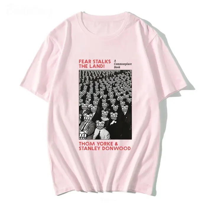 Radiohead-T-shirt à col rond pour homme et femme