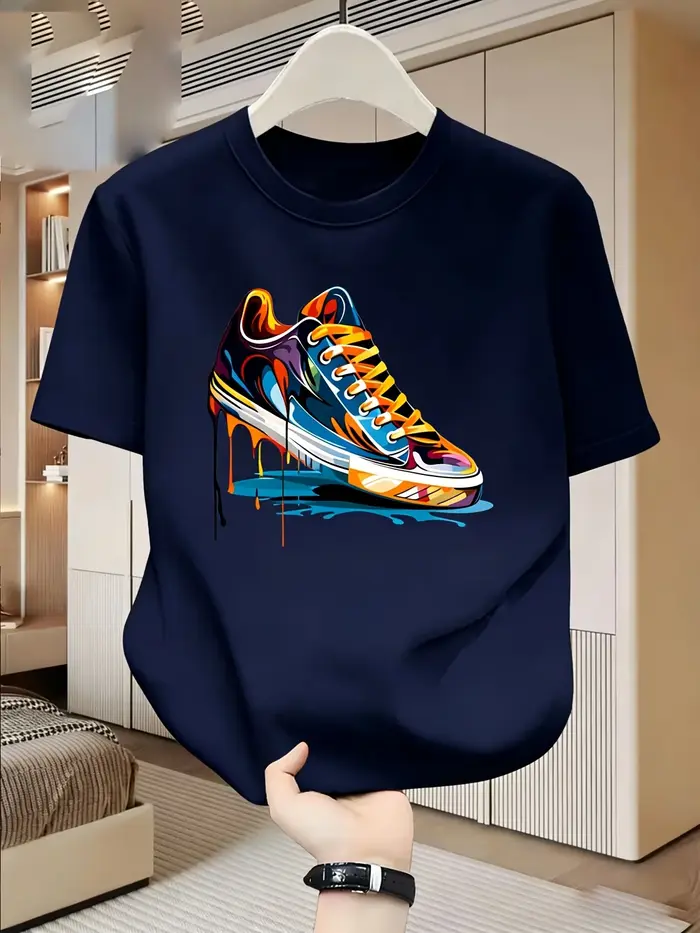 T-shirt homme tendance été 2026 avec imprimé graffiti