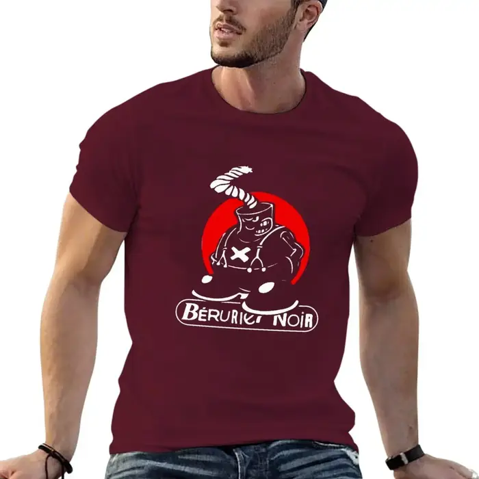 Berurier Noir-T-shirt graphique en coton pour homme, vêtement masculin