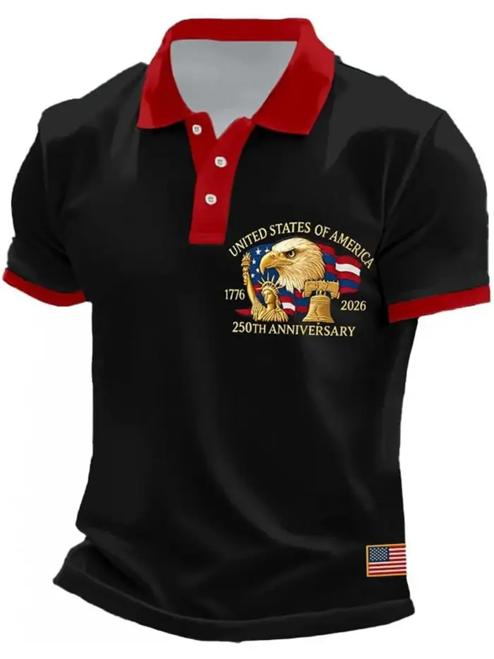 Polo pour homme USA 250e anniversaire