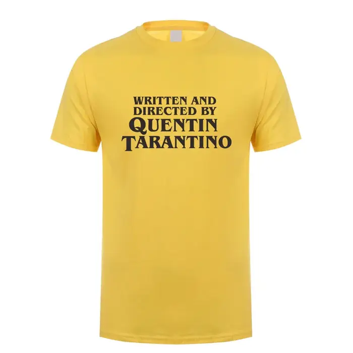Écrit et dirigé par Quentin Tarantino T-Shirt homme unisexe t-shirts mode d'été à manches courtes hommes/femmes