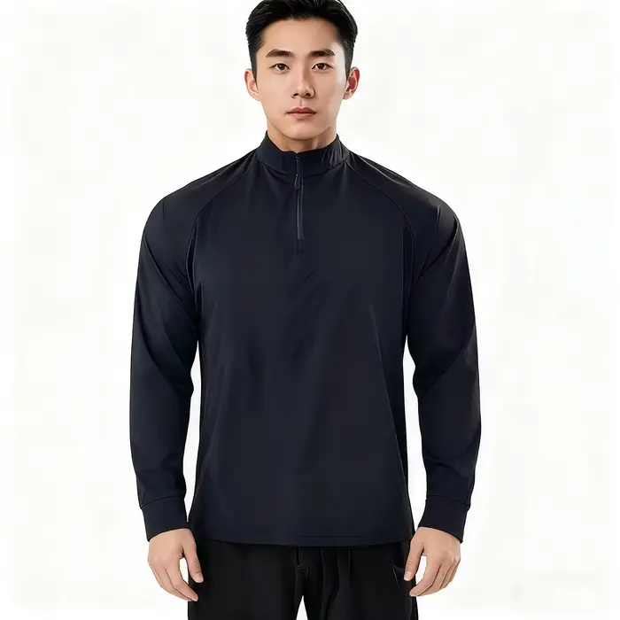 T-Shirt à manches longues pour hommes, nouveau sport, course à pied, Fitness, extensible, séchage ra