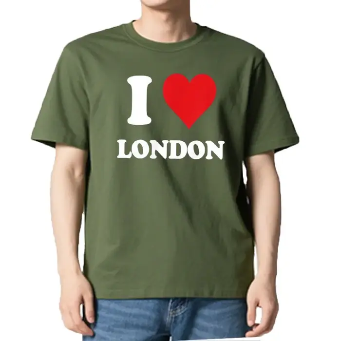 J'aime londres t-shirts tour Eiffel conception drôle Bus à deux étages drapeau britannique mode t-shirt Homme Hipster unisexe hauts