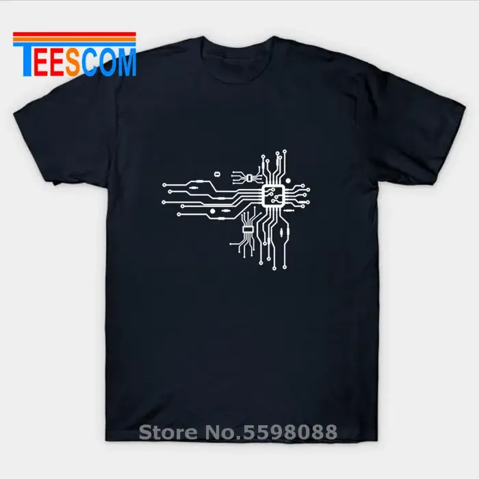 T-Shirt à Manches Courtes en Coton pour Homme