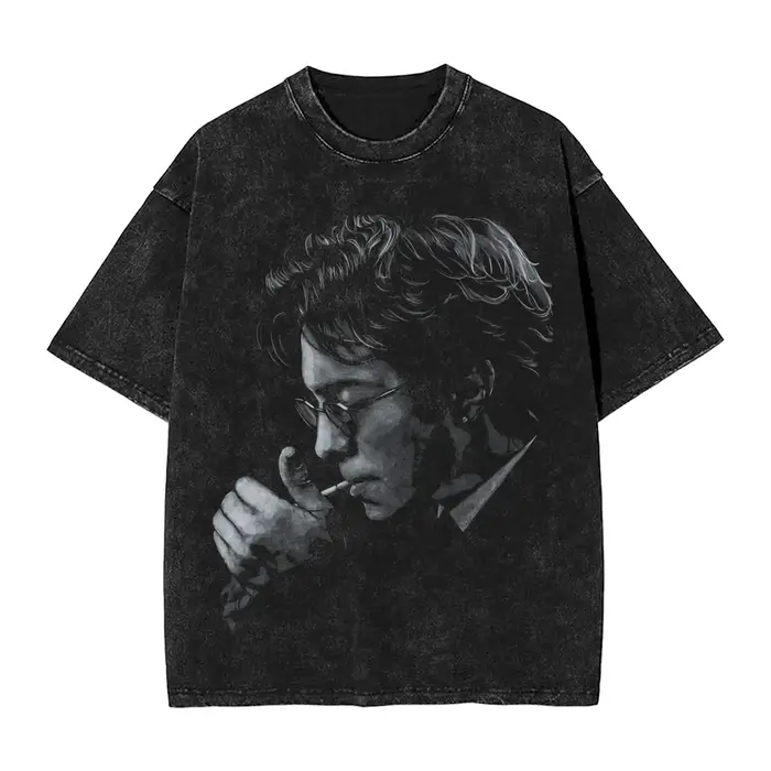 T-shirts vintage pour hommes Hudson Williams – Hauts d'été streetwear à manches courtes
