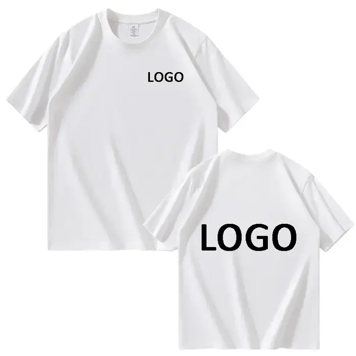 Personnalisé imprimé hommes femmes T-shirts vêtements de sport en vrac mode à manches courtes t-shir