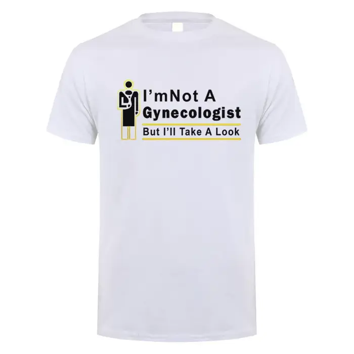 Nouveau T-shirt humoristique « Je ne suis pas gynécologue