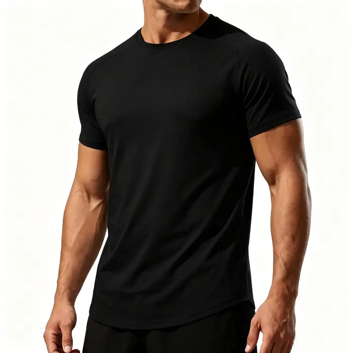 T-shirt en coton pour homme, décontracté, doux, fitness, été, t-shirts fins pour homme, vêtements de