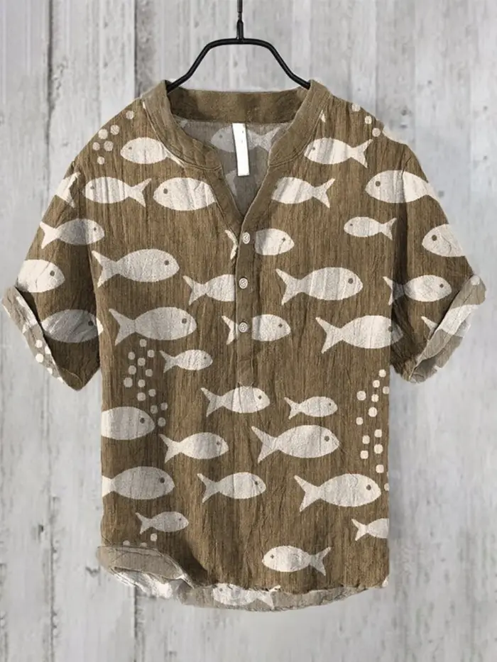 Pull rétro en lin pour hommes