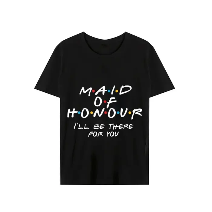 T-Shirt à Manches Courtes pour Femme Streetwear sur le Thème des Amis Esthétiques
