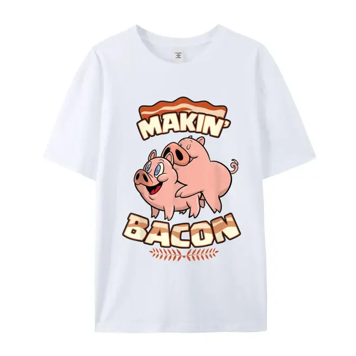 Makin Bcopropriété-T-shirt à manches courtes et col rond en pur coton, t-shirts en Y, t-shirts de gr