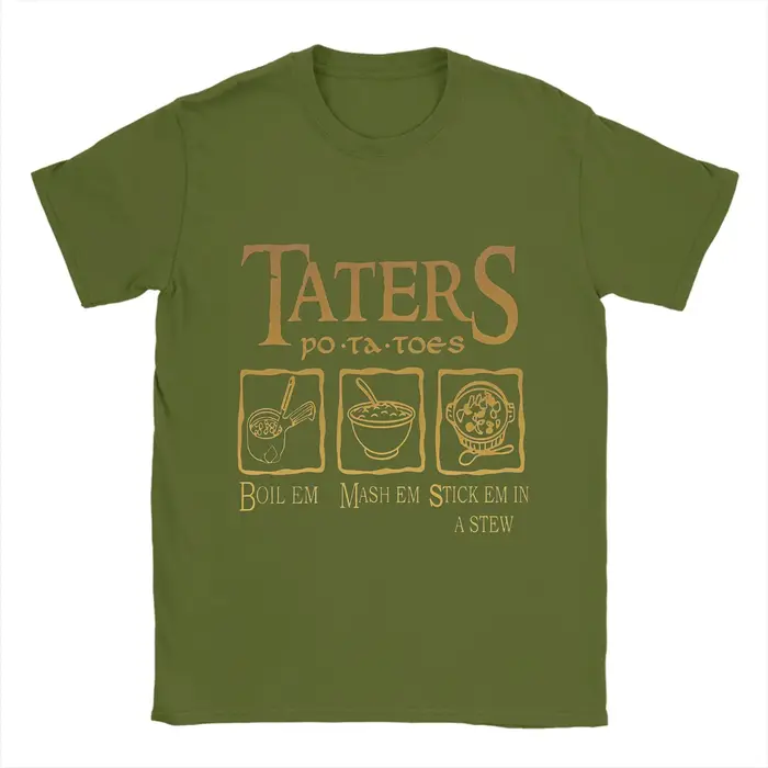 L-Lords Of The R-Rings t-shirt été Taters pommes de terre coton T-Shirts pour hommes tendance motif