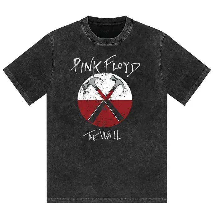 T-shirt pour homme Floyd Rock Pink Delayed Washed