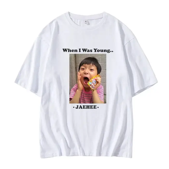 NCTWISH Concert quand j'ai été jeune avec le même T-shirt ample à la mode pour femmes