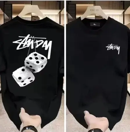 T-shirt tendance streetwear pour homme, manches courtes, design graphique, coupe ample, décontracté, respirant, léger, tee-shirt d'été