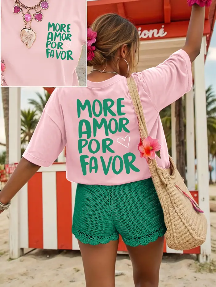 T-shirt pour femme More Amor Por Favor