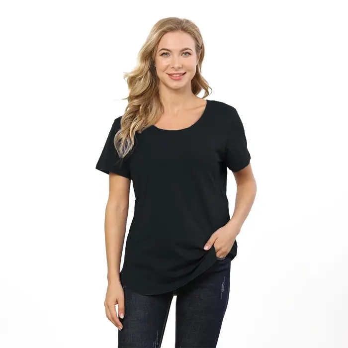 Grande taille à manches courtes maternité t-shirt vêtements d'allaitement vêtements d'allaitement t-