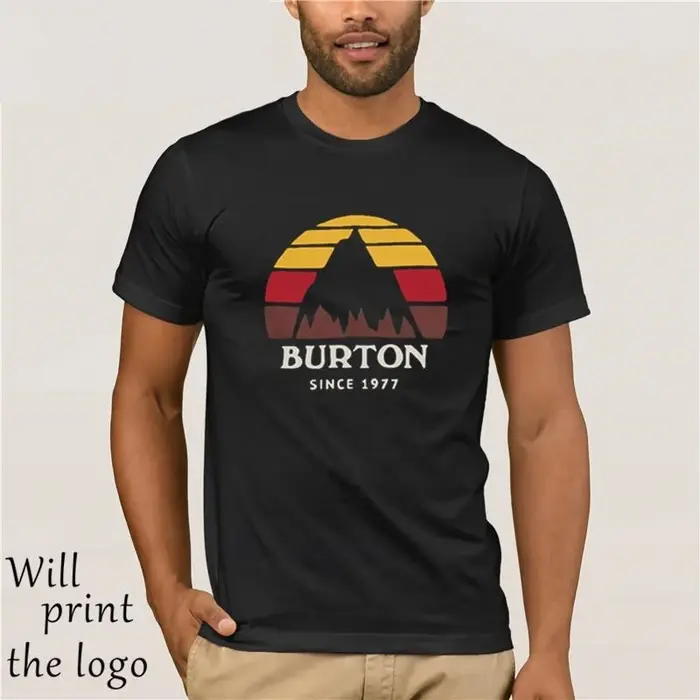 Burton Underhill t-shirt 2 couleurs décontracté col rond ample été