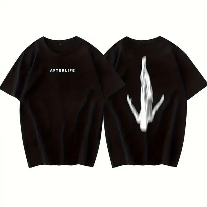 T-shirt pour hommes AFTERLIFE & DJ Anyma Top 100 Music Producer avec logo Soundwave # 100 vêtements graphiques pour DJ