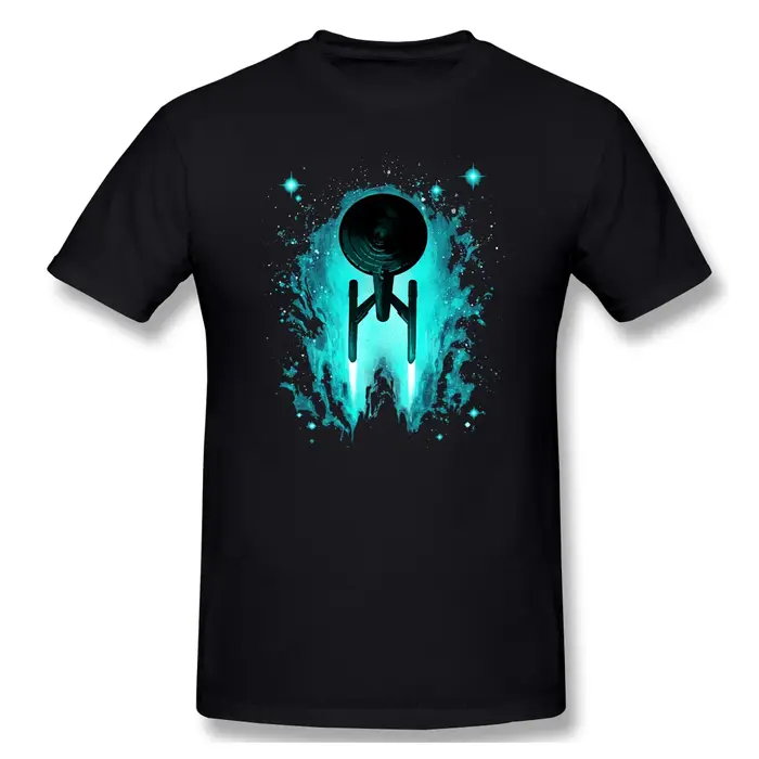 T-Shirt manches courtes pour Homme, surdimensionné, voyage dans l'espace, série étoiles Science fict