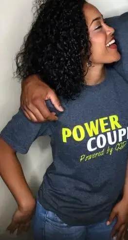 T-Shirt à Manches Courtes pour Femme, Interrupteur Cadeau de Saint Valentin, Couple, Été, Power Coup