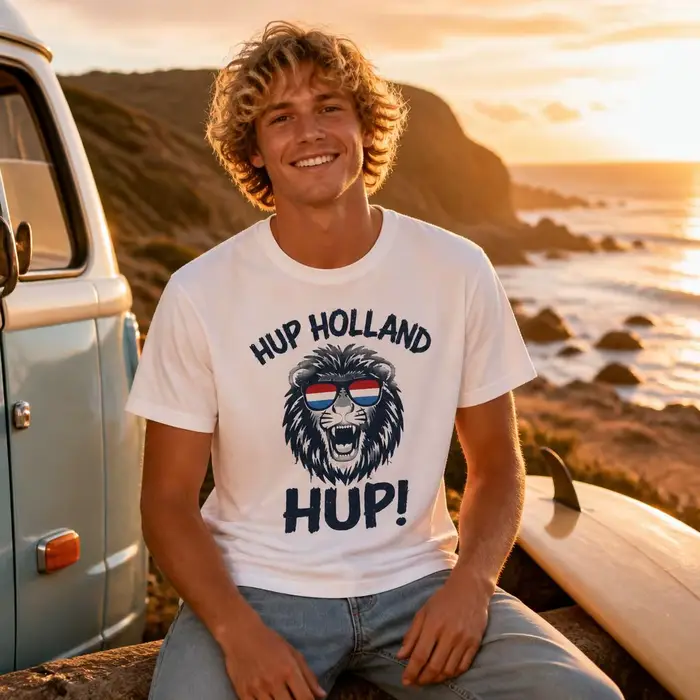 Hup Holland T-shirt avec drapeau des Pays-Bas