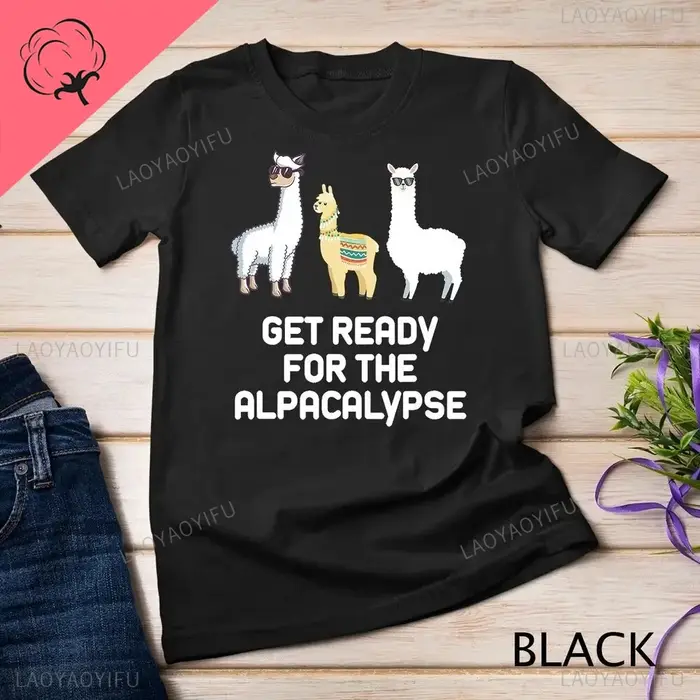 T-shirt à manches courtes imprimé dessin animé unisexe