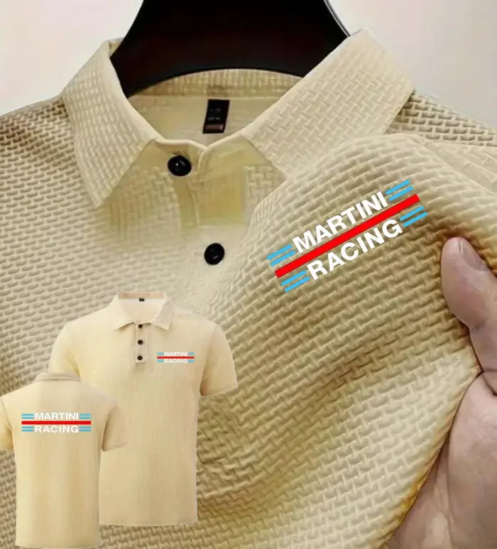Polo à manches courtes pour hommes, T-shirt de course Martini, Ice Inj, T-shirt respirant, Vêtements