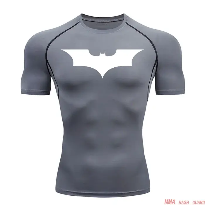 Top sport chemise de course T-shirt homme Fitness T-shirt court séchage rapide travailler collants d