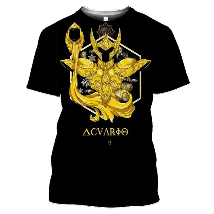 T-shirts imprimés 3D Saint Seiya Anime pour l'été