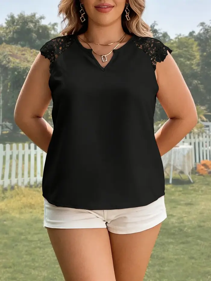 Débardeur Chic Grande Taille pour Femme – Col V