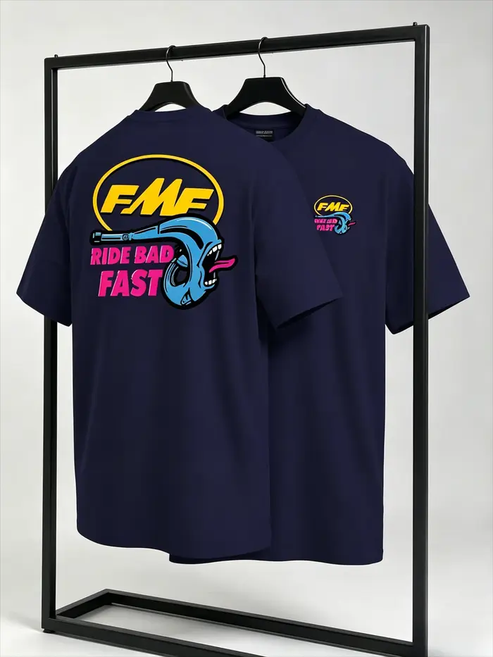 T-shirt de motocross FMF Ride Bad Fast pour homme