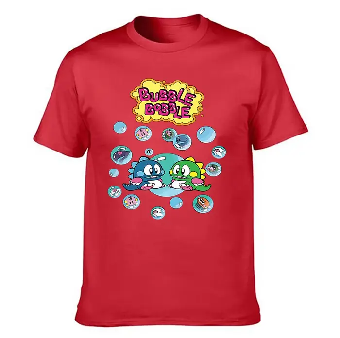 T-shirt graphique Bubble Bobble 100 % coton pour homme