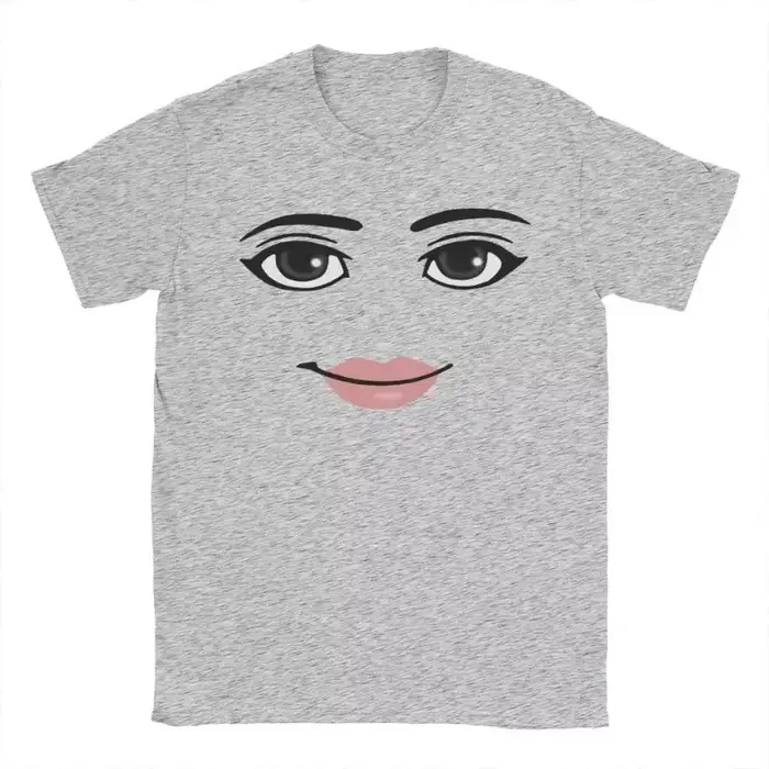 T-shirts graphiques à manches courtes pour hommes et femmes, nouveauté Robloxs Face Game Meme, mode