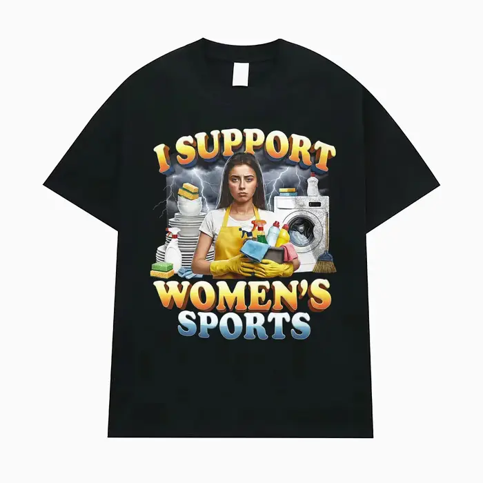 T-shirt humoristique et sarcastique « J'encourage les sports féminins » pour hommes et femmes, vêtem