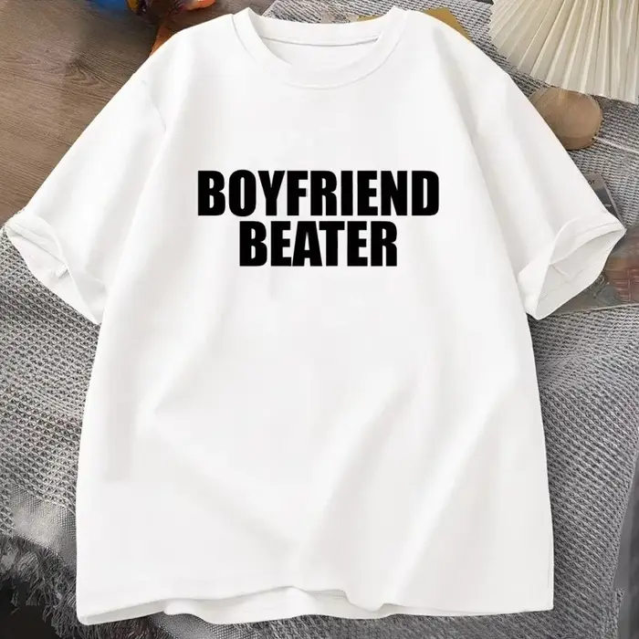 T-shirt Boyfriend Beater à l'humour noirâtre pour homme