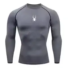 T-shirt de fitness à manches longues pour hommes