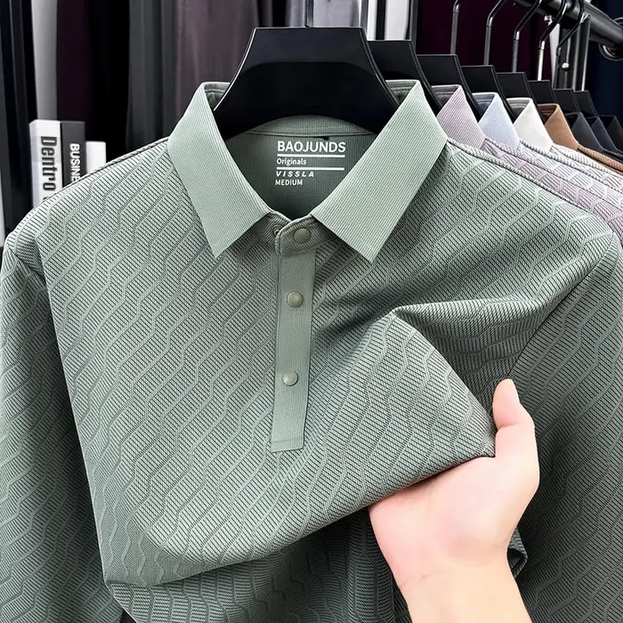 Polo imprimé de marque de créateur pour homme, nouvelle collection automne, décontracté, couleur uni