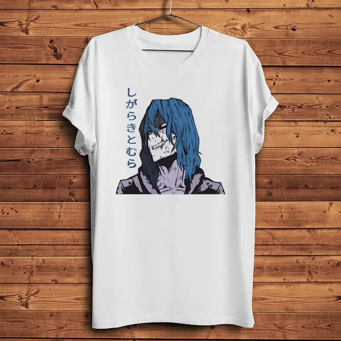 MHA Anime, Hero Academia Villain, Shigaraki Tomura, T-shirt manga amusant, T-shirt décontracté à manches courtes pour hommes, T-shirt unisexe respirant