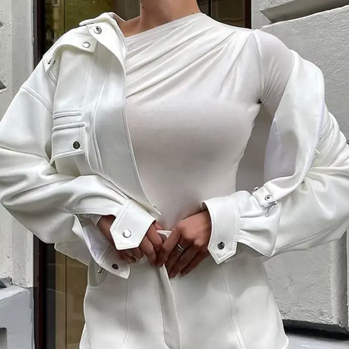 T-shirt basique à manches longues pour femmes