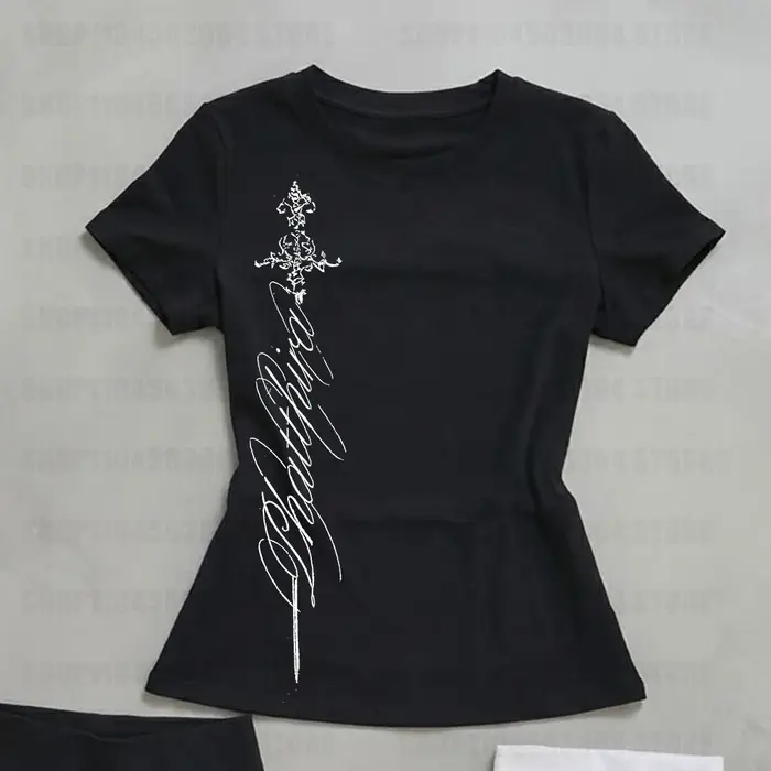 T-shirts pour femmes, col en V