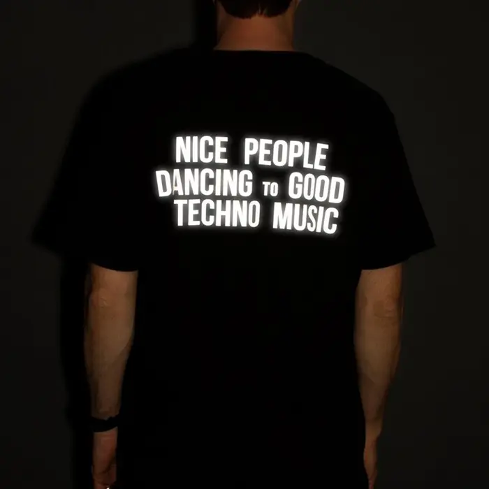 T-shirt réfléchissant unisexe, sympa, danse, mode, coton
