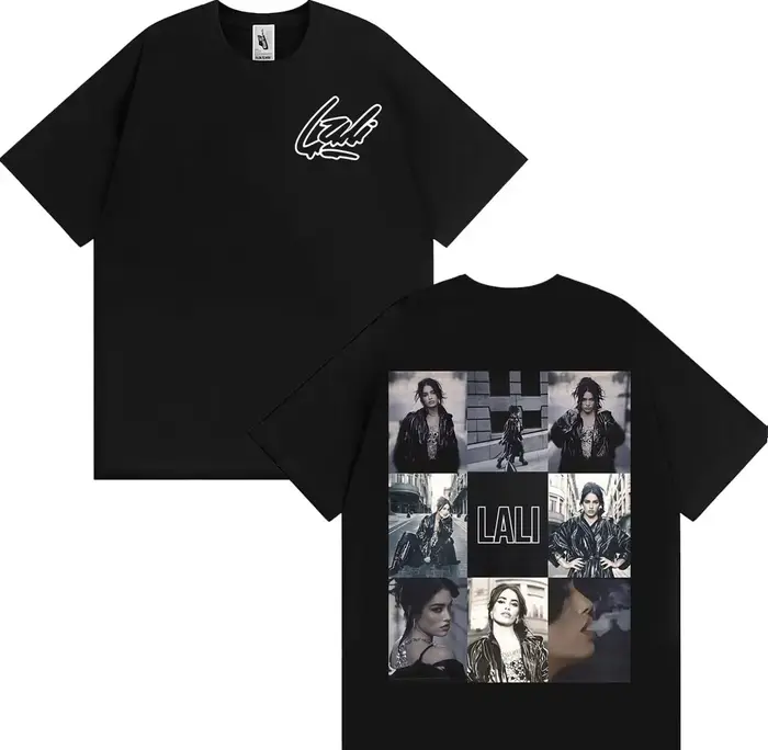 Singer Lali Esposito Tour 2025 Graphic Tee Shirt Men Women Fashion Trending Short Sleeve T-shirt Summer Tops Pure