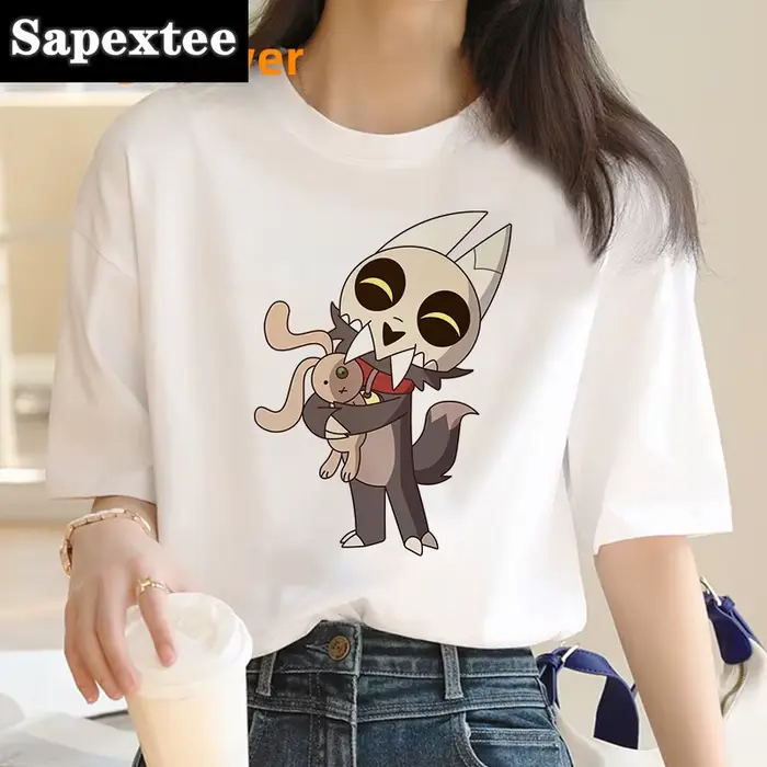 Owl House t petit haut t-shirts femmes streetwear japonais blanc t-shirt drôle