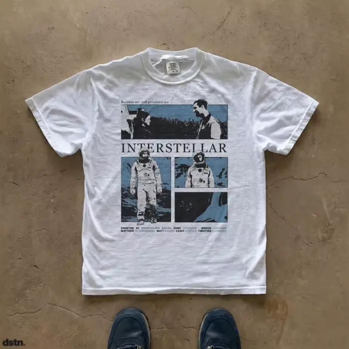 T-shirt avec affiche de film Interstellar