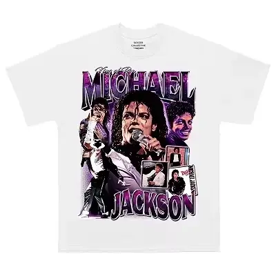 T-shirts imprimés Michael Jackson pour hommes et femmes